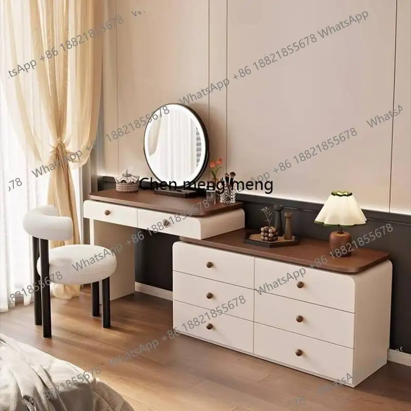 

Drawer Vintage Makeup Vanity Desk Glossy Simple Wood Europa Makeup Vanity Desk Cheap Corner Mirror Kaptafel Bedroom Furniture