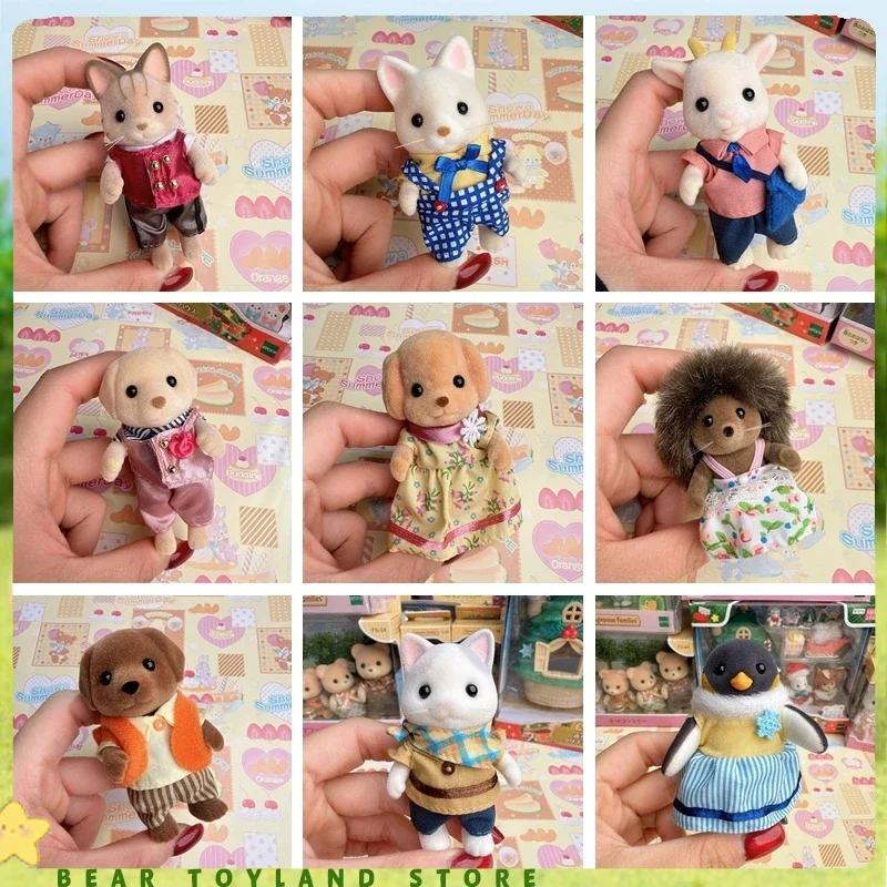 عائلات سيلفانيان تيرنورينز تيرنوفيلز شخصيات عائلية أنيمي كاليكو كريترز لعبة المطابخ لفتاة دمية متوسطة الحجم لطيفة 1 #1