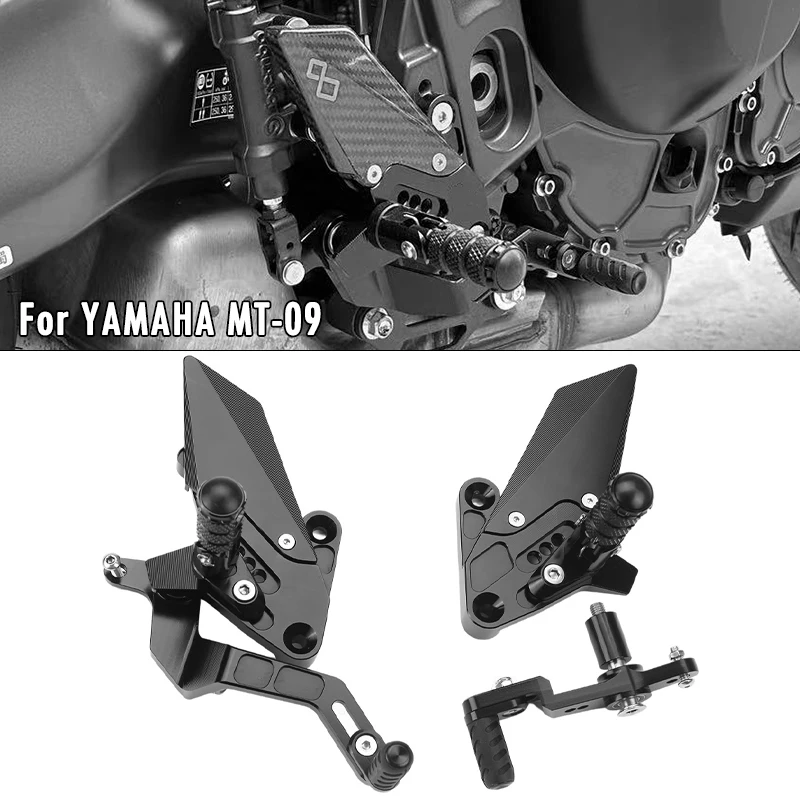

Для YAMAHA MT 09 SP MT09 MT-09 21-25, регулируемые задние подножки для мотоцикла, увеличенная педаль, рычаг переключения передач, тормозной комплект, аксессуары