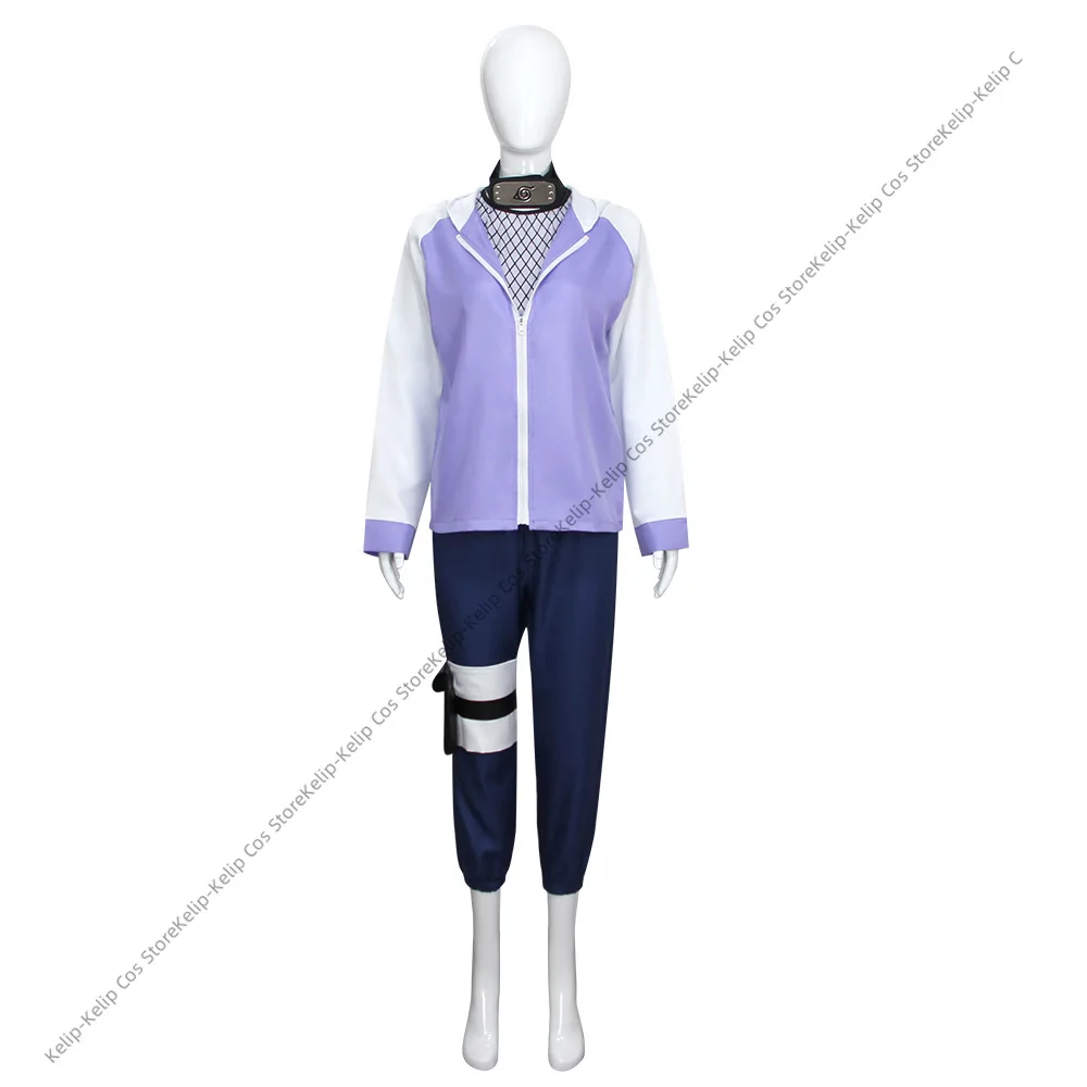 Traje de Cosplay Hyuga Hinata، chaqueta، pantalones، fiesta de Halloween، ropa regalo Navidad