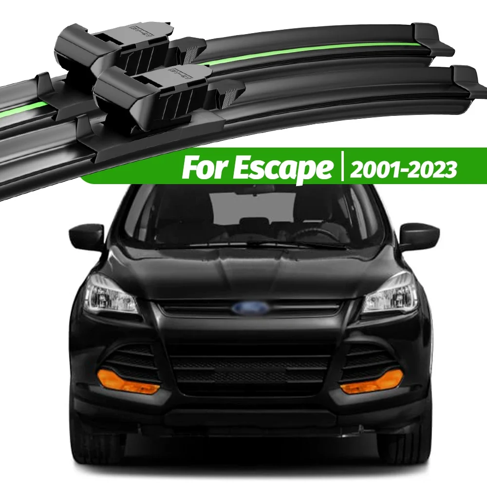 

For Ford Escape 2001-2023 2pcs Front Windshield Wiper Blades 2002 2009 2013 2015 2018 2019 2021 Windscreen Window Accessories