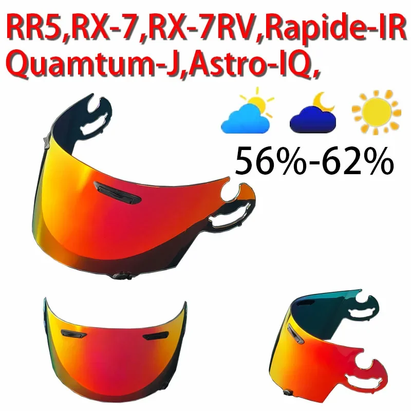 

RR5 Viseira Capacete for RX-7 RX-7RV Quamtum-J Astro-IQ Rapide-IR Motorcycle Helmet Visor Polycarbonate Lens Visière Moto