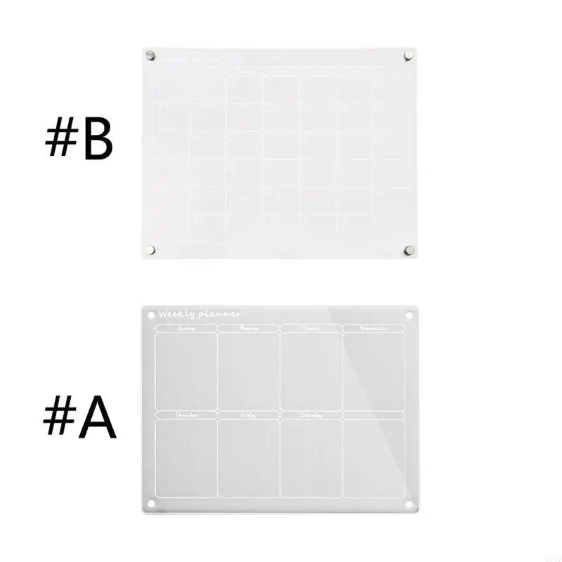 

581D Acrylic Calendar Planning Board Plan Plaque Accessory for Festival Holiday New Year Birthday Decoratio