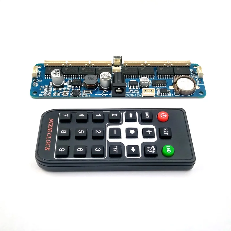 6-Digit Glow Clock Main Board Core Board Control Board Remote Control Universal in12 in14 in18 qs30-1