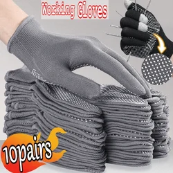 Guantes de trabajo antideslizantes para montar en motocicleta, deporte de ciclismo, hombres y mujeres, guantes ligeros finos y transpirables con pantalla táctil para exteriores