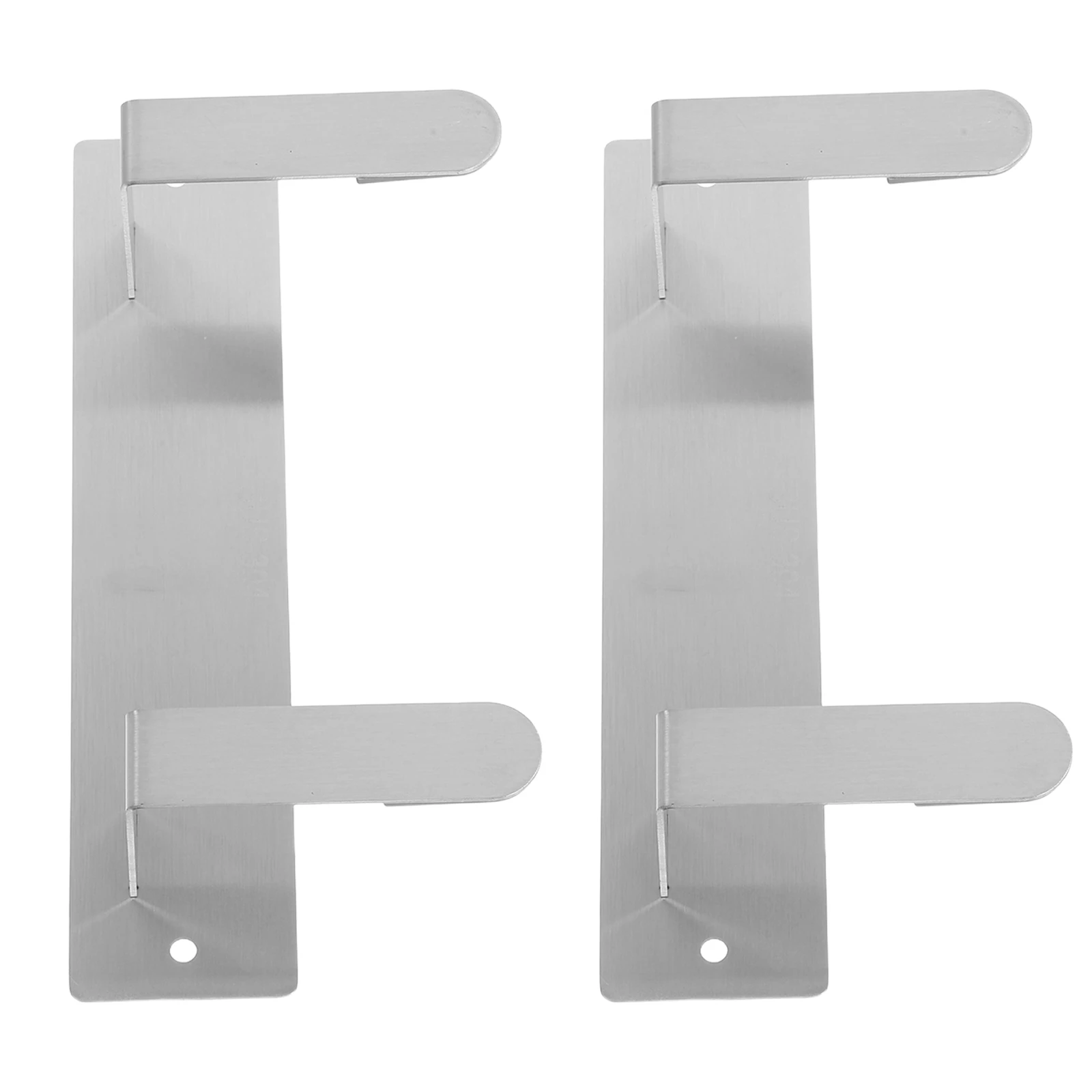 

2pcs Mounted Pot Rack Stainless Steel Kitchen Organizer Chopping Board Holder Cabinet Wall Space-Saving Lid Stack Hanger Pan