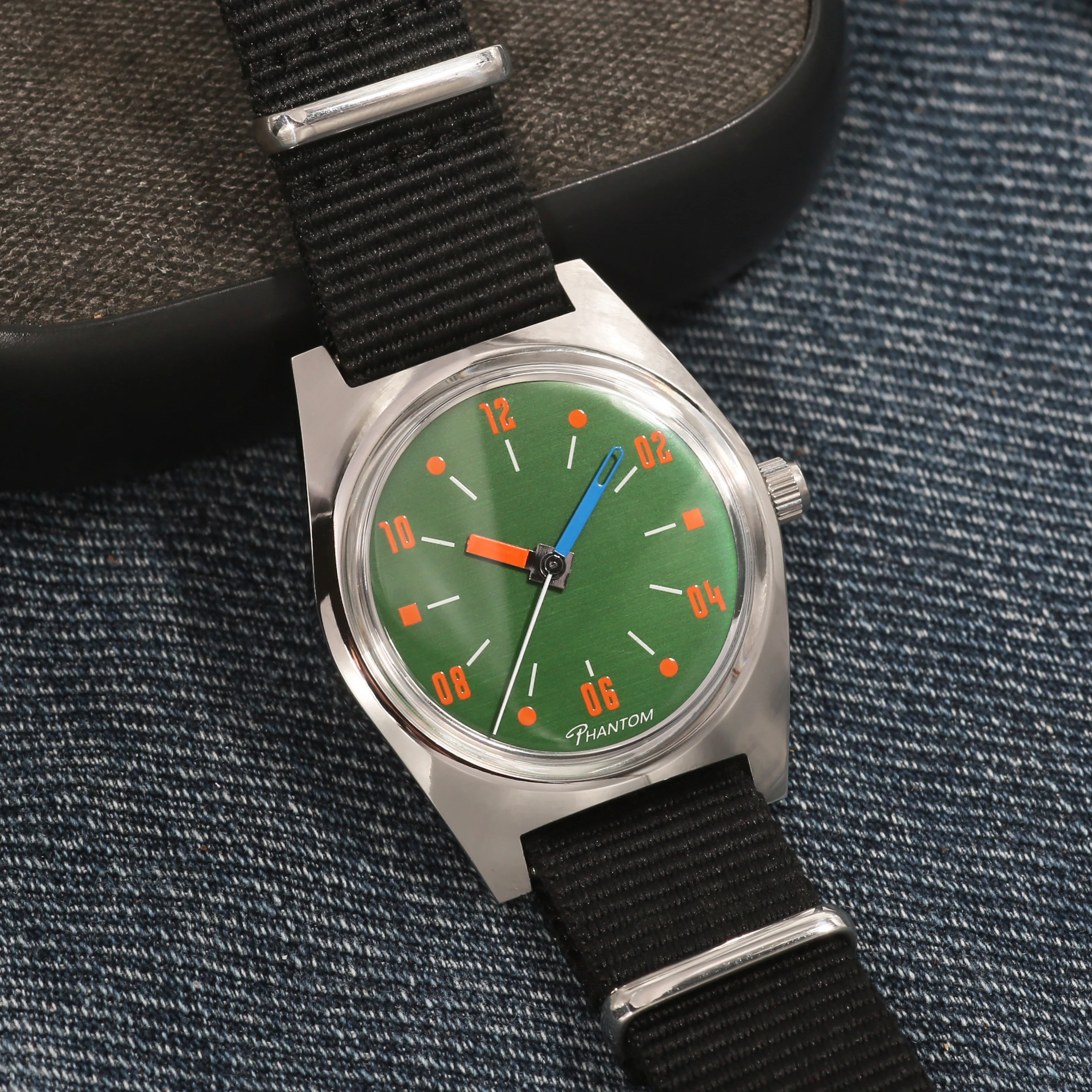 Herren Mechanische Uhr Phantom 7120 36mm Handaufzug Wasserdicht Bauhaus-Stil Mode Vielseitig Tägliches Tragen Großhandel Urlaubsgeschenk