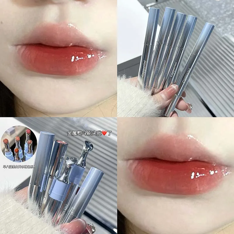 Mirror Lip Gloss Glass Finish Nude Color High Shine Non Sticky for Student Affordable Chinese Essential Makeup