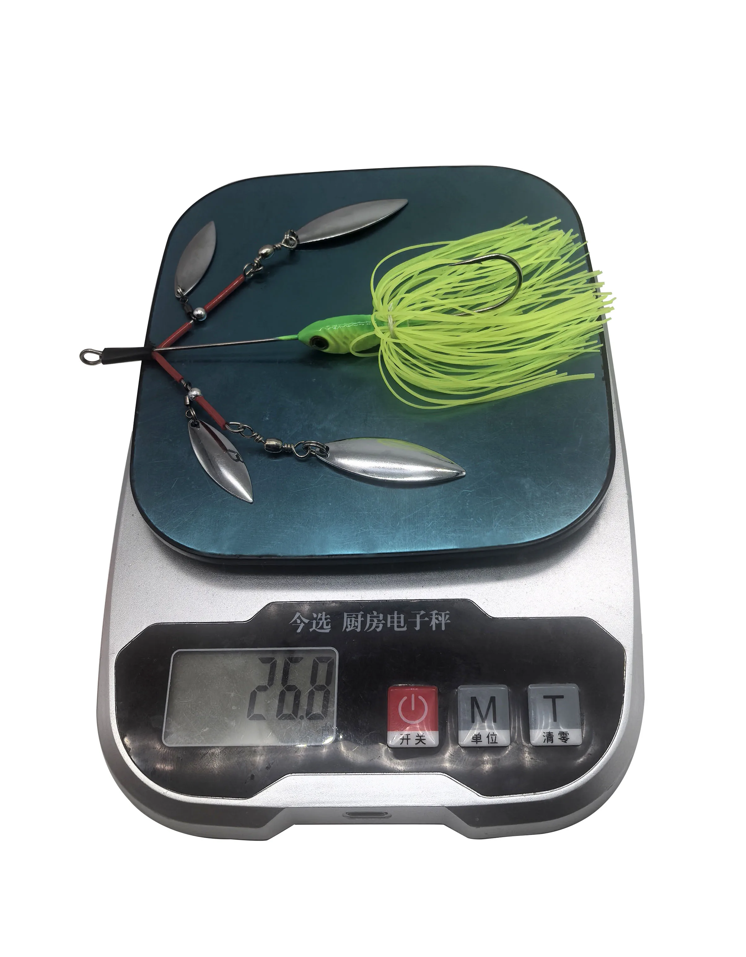 Mycena 27G Spinner Bait Angelköder Chatter Bait Spinnerbait Multirota Spinner Löffelköder für Hecht Peche Tackle Metall-Pailletten – Detail 8