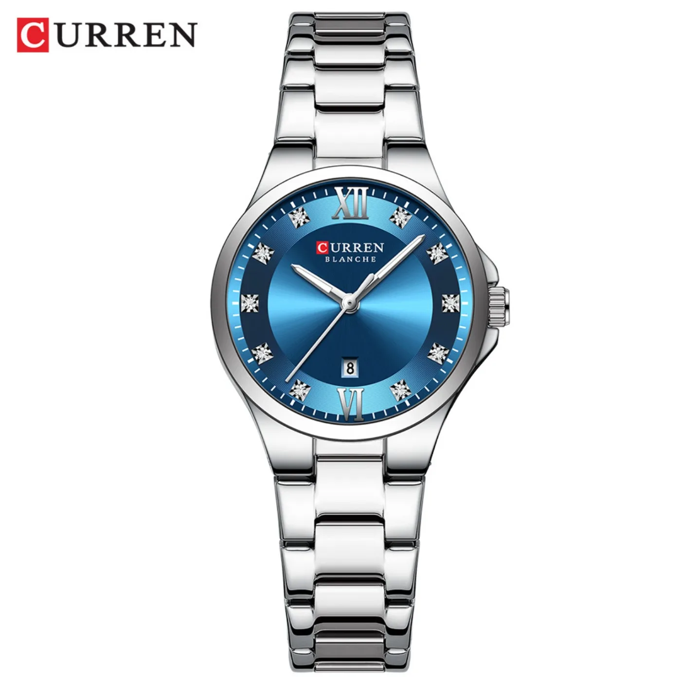 CURREN Women's Luxury Brand Watches Simple Quartz Auto Date Wristwatch Female Waterproof Clock Luminous Hands 9107 view 2