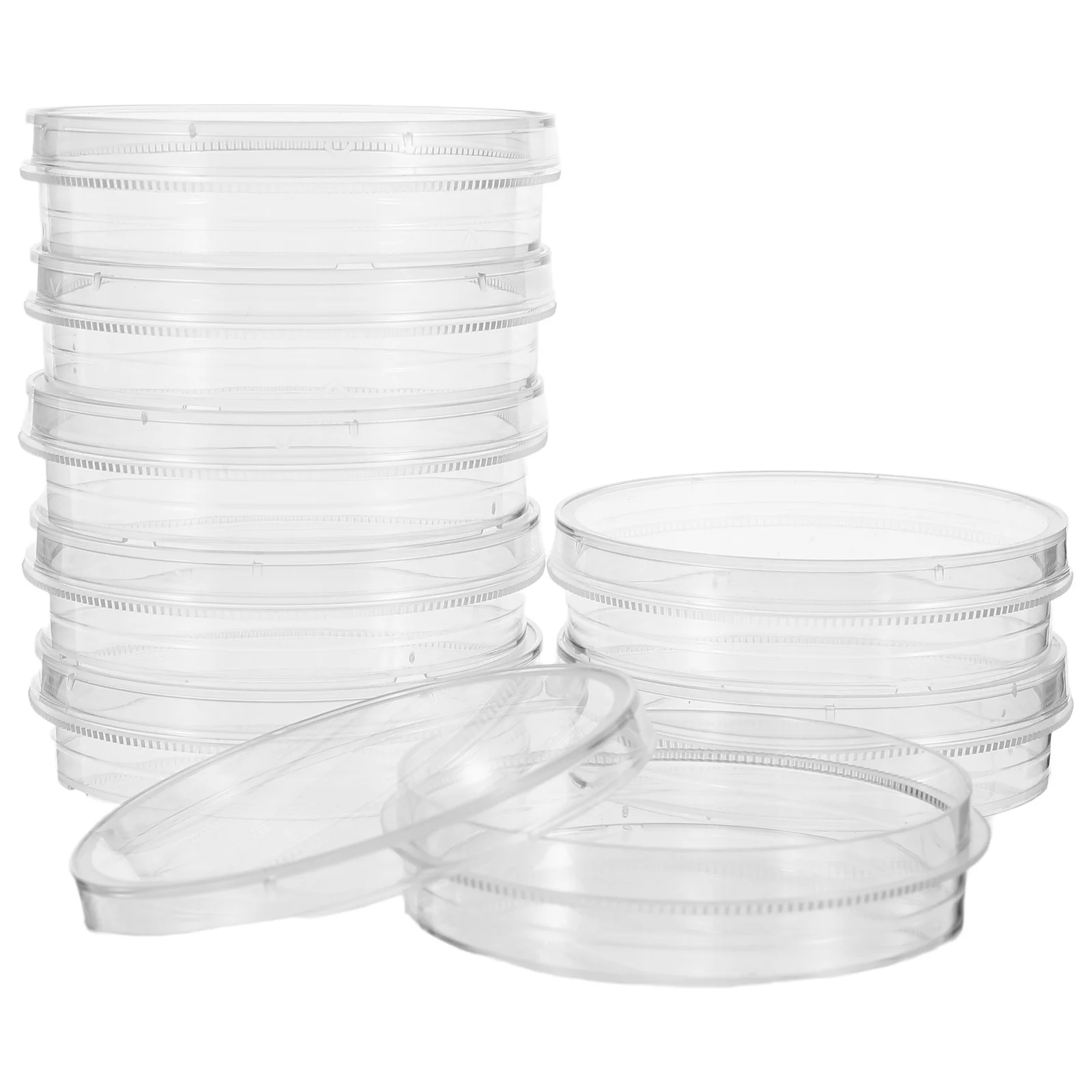

10pcs Cell Culture Dish 60Mm Plastic Petri Dish Transparent For Lab Experiments Microbiology Tissue Studies Laboratory Use Clear