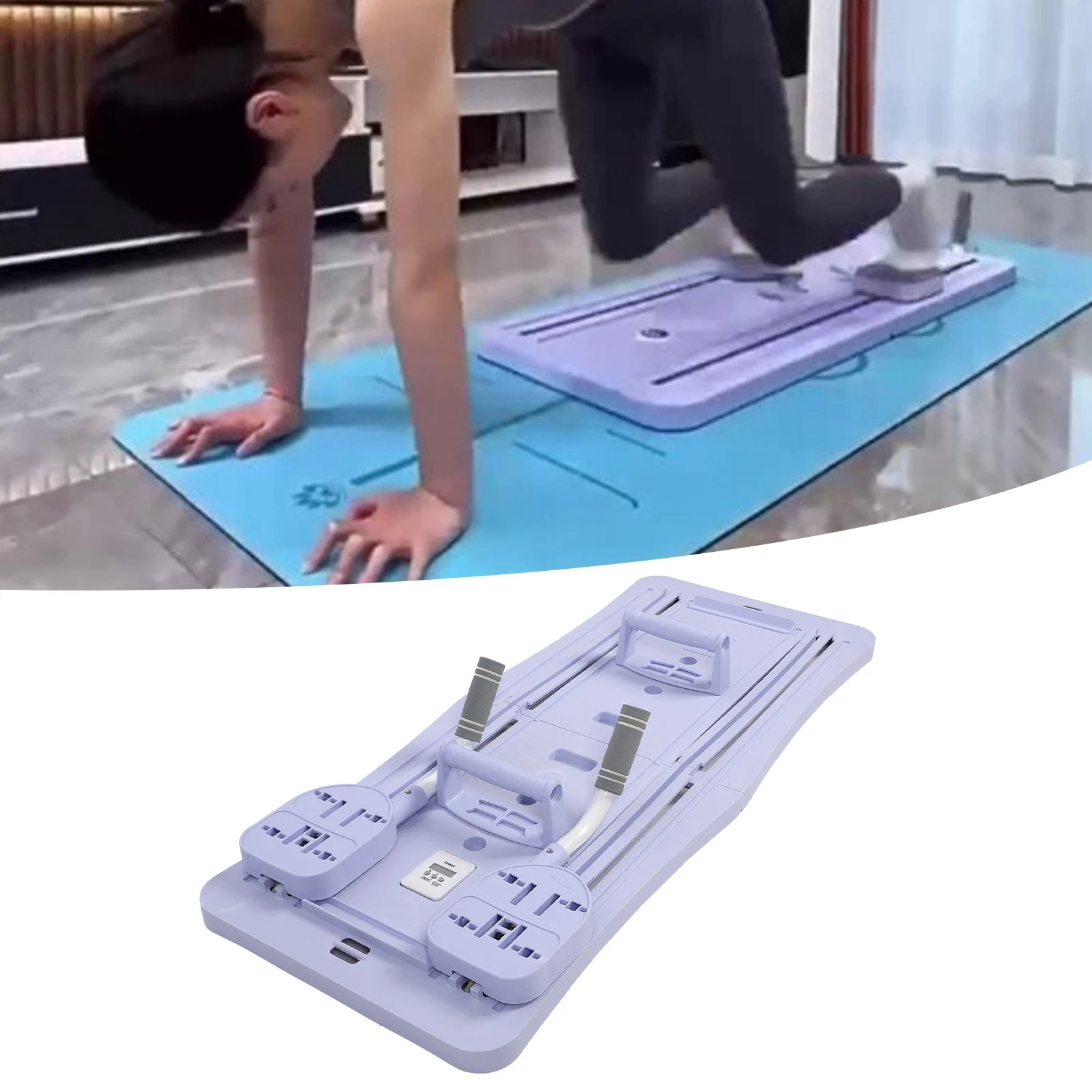 Multifunctional Fitness Board Adjustable Push Up Board Chest and Abdominal Exercise Workout Equipment for Home Gym Fitness Board