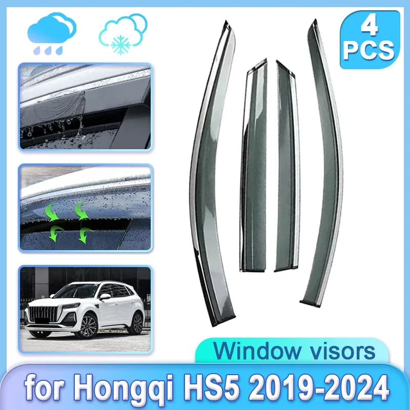 Car Window Door Visor for Great Wall Voleex C30 2010~2016 2011 2013 2014 2015 Guard Shades Weathershield Door Visor Accessories