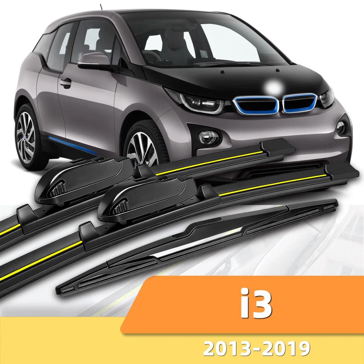 

3PCS Front And Rear Windshield Wipers Suitable For BMW i3 2013-2019 Automotive Windshield Accessories 2014 2015 2016 2017 2018
