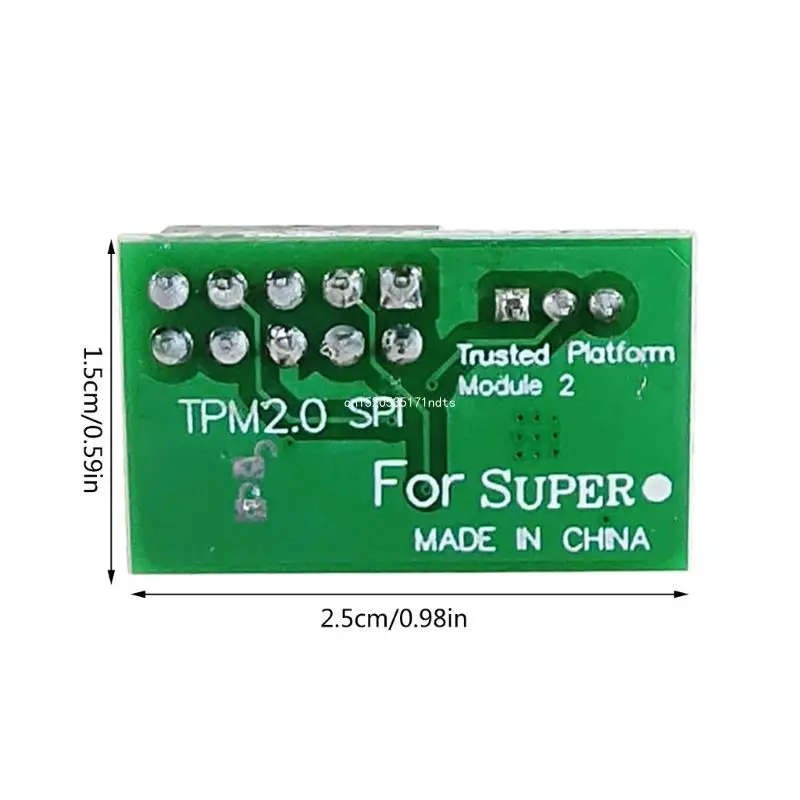 Untuk Modul Platform Tepercaya SuperMicro SPI 10Pin TPM2.0 dengan Pengontrol 9670 Tipe Vertikal/Horizontal Dropship