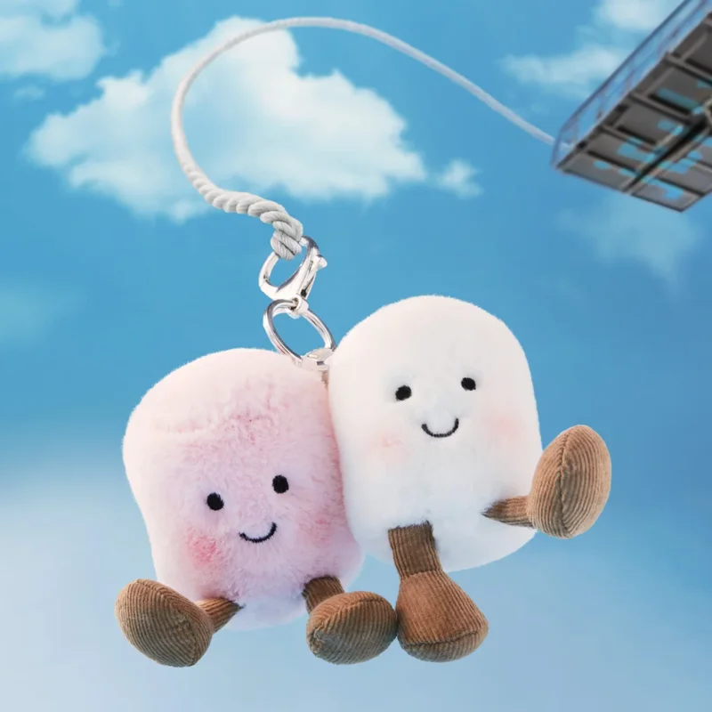 

【IN STOCK】Original JELLYCAT UK Fun Pair Cotton Candy Two Tone Cute Soft Keychain Bag Pendant Doll Birthday Christmas Gift