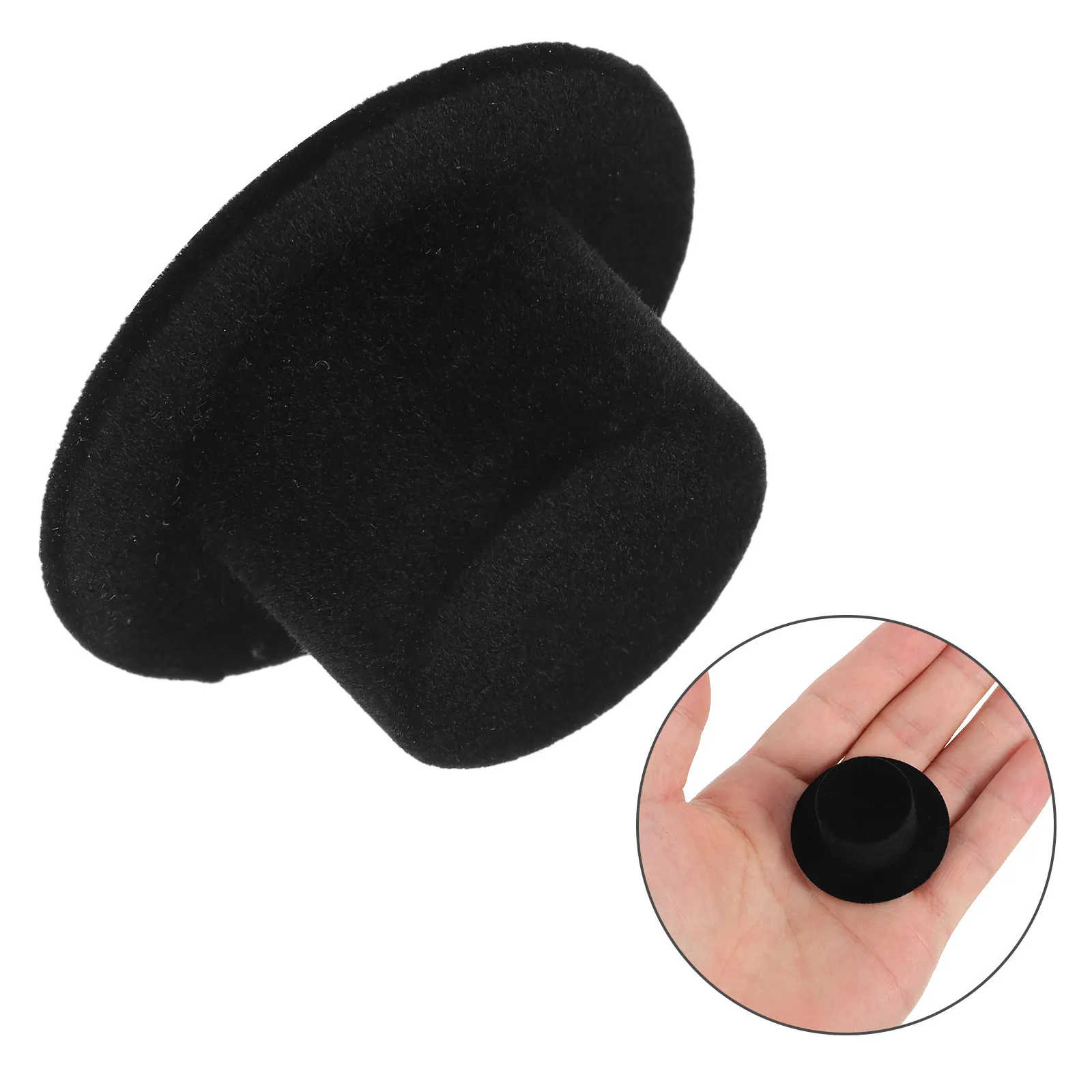 

12 миниатюрных черных цилиндров: стильные мини-шляпки для поделок, украшений, рождественского декора, шляпки для снеговиков