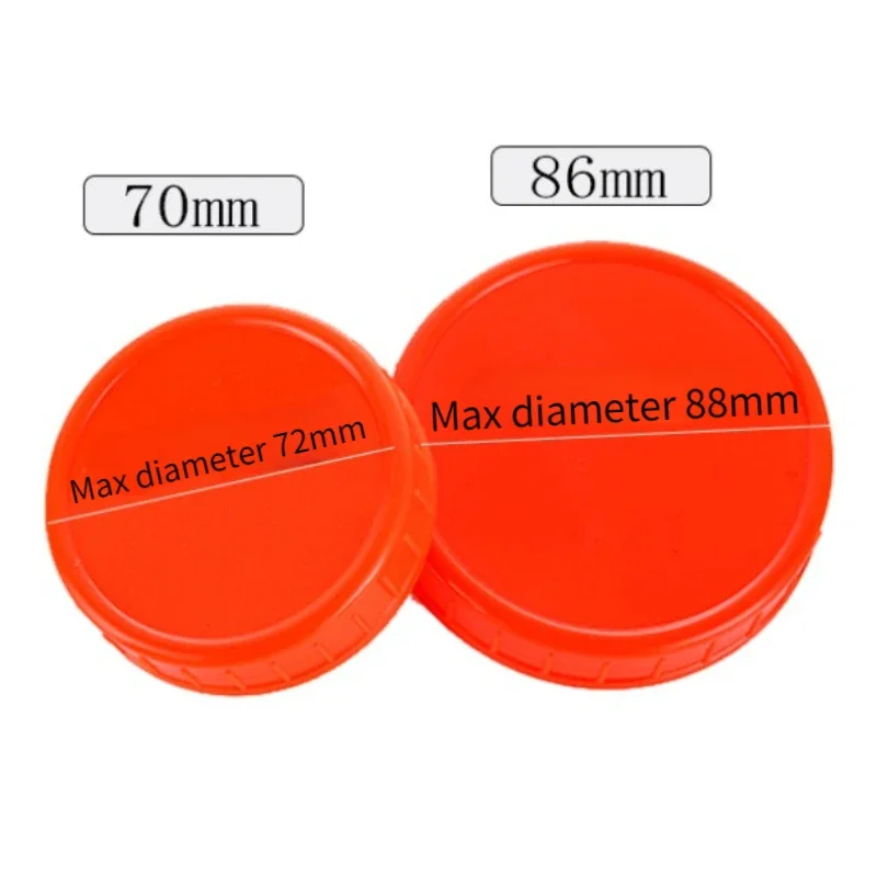 70mm 86mm Mason Jar Lids for Wide Mouth Jar Reusable Plastic Leak-proof Sealing Bottle Cover Accessory Drink Lid Kitchen Tool