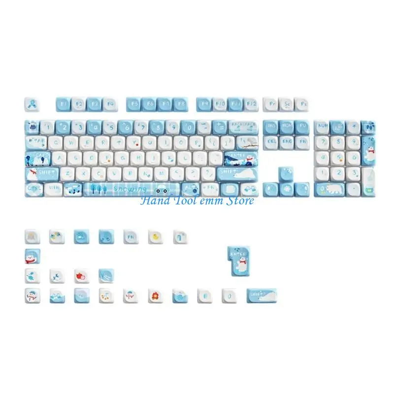 

H37F 128 клавишные колпачки из ПБТ, профильные колпачки для клавиш, индивидуальные колпачки для сублимации краски для ПК, для