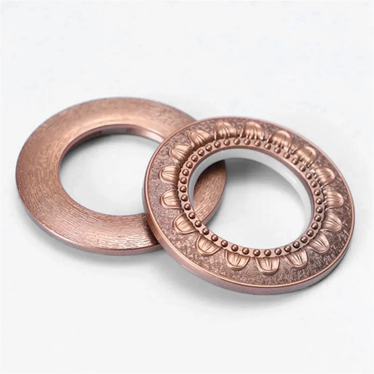HHTL Sunflower Curtain Buttonhole 80PCS-High-Quality Silencing Ring for Home Decoration, Compatible with Roman Rod