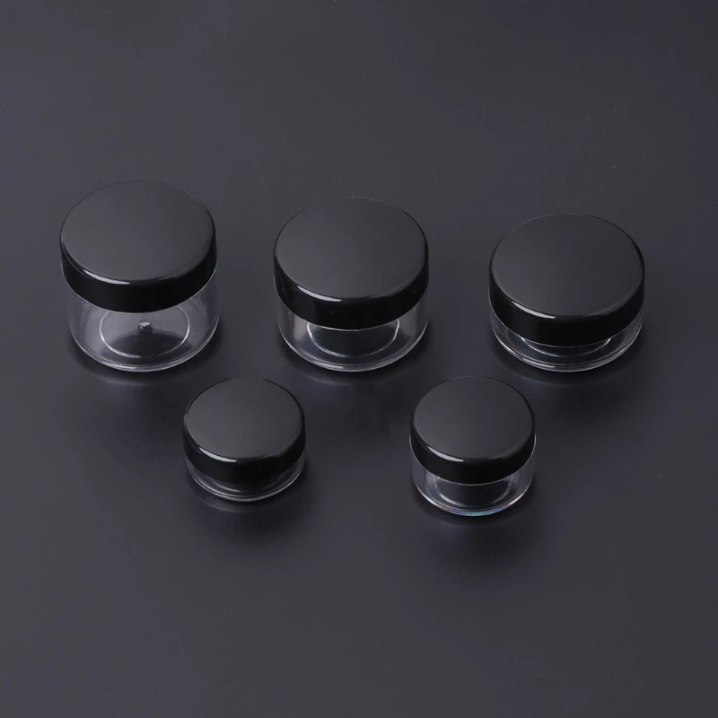 Botol Sampel Mini Kotak Penyimpanan Mini Portabel Toples Makeup Plastik untuk Wadah