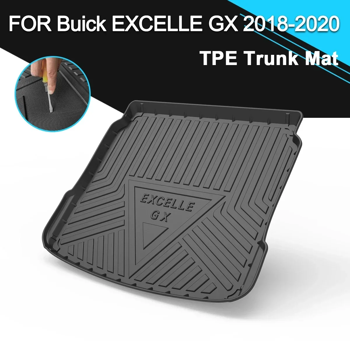 

Car Rear Trunk Cover Mat Non-Slip Waterproof Rubber TPE Cargo Liner Accessories For Buick EXCELLE GX 2018-2020