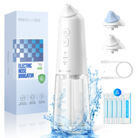 Pulsating Sinus Rinse irrigator, for Sinus Relief & Nasal Care, Electric Neti Pot Nose Cleaner with 30 Salt Pods Nasal Wash Kit