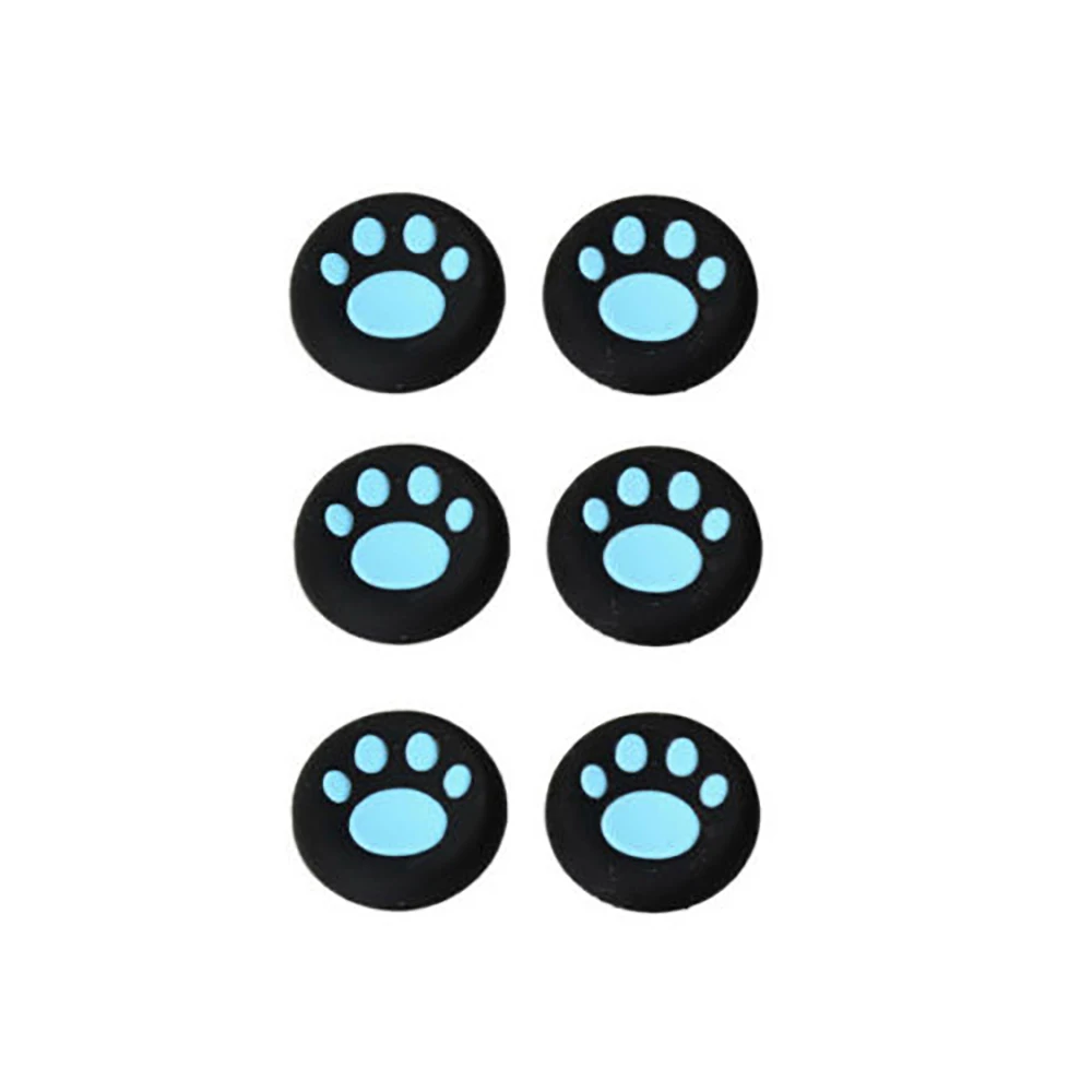 OSTENT-Cat Paw Thumb Stick Grip Cap, Joystick Cover Case para Sony PS4 Controlador, Protetor De Botão, Peças De Reparo, 6Pcs