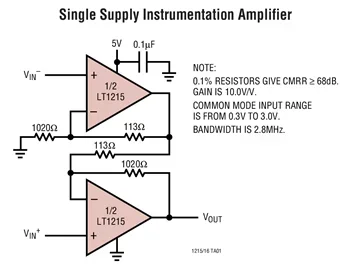 LT1215CS8 LT1215 - 23MHz, 50V/us, Single Supply Dual Precision Op Amps