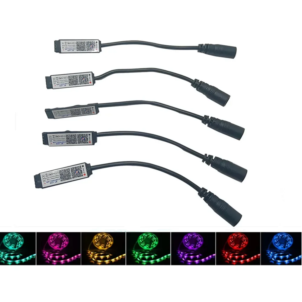 LED Strip Light Controller RGB APP Smart Bluetooth-compatible Music Control for DC5-24V COB Tape Lights Dimmer Adjust Brightness