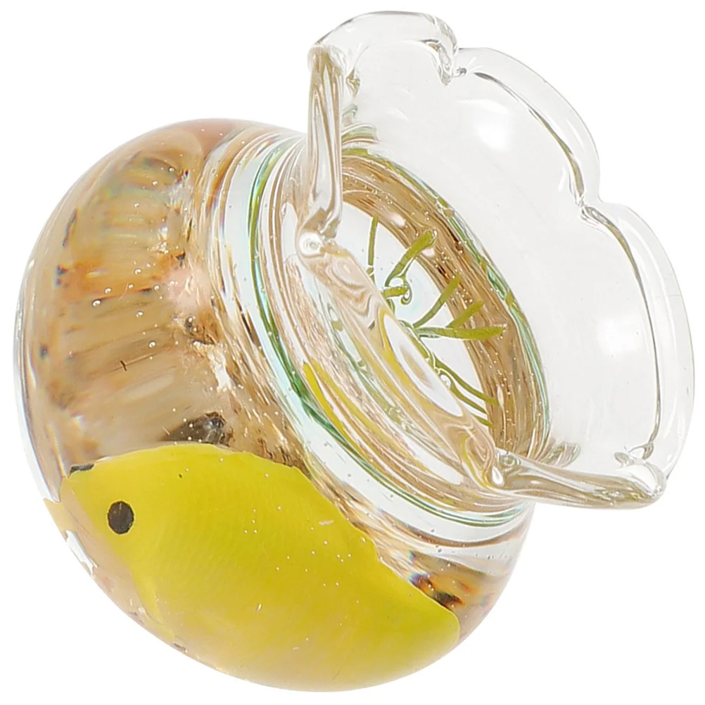 Décoration de maison Miniature, réservoir de poisson rouge, accessoires de maison de poupée, petits accessoires d'aquarium