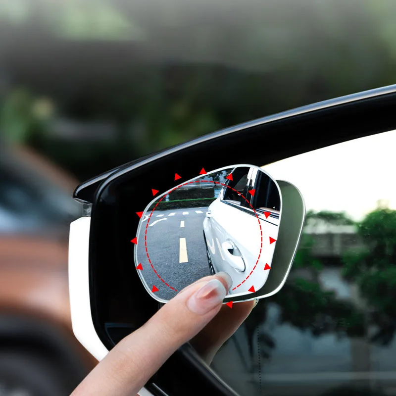 2Pcs Suction Cup Blind Spot Mirror for Car 360-Degree Parking Auxiliary Convex Mirror HD Wide Angle Rearview