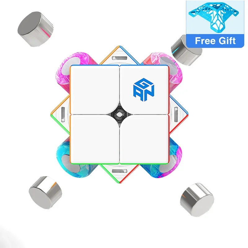 Gan 251 M Pro 2X2 Magnetische Snelheid Kubus Gan 249 V2 Professionele Gan Kubus 251 M Air Gan 251 Sprong Cubo Puzzels Stress Reliever Speelgoed