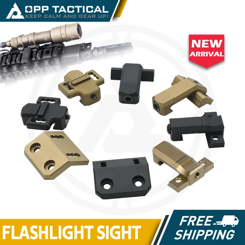 Soporte montaje linterna táctica rail Picatinny Scout M300 M600 - imagen 5