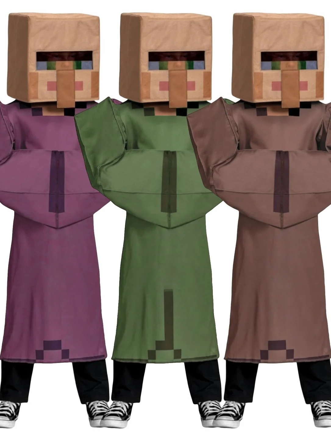 

New World MC Halloween Villager Costume Children's Funny Cos Performance Clothes Stage Performance Outfit Folk Costume