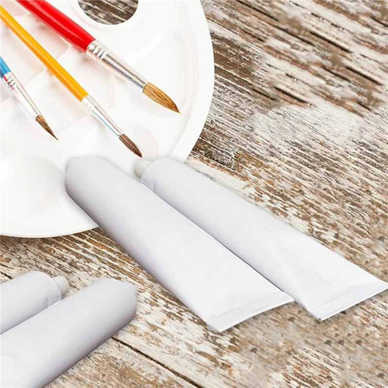 ABDJ-20 قطعة أنابيب طلاء ألومنيوم فارغة، أنابيب طلاء 60 مل لتخزين طلاء الأكريليك والألوان المائية والغواش والزيوت