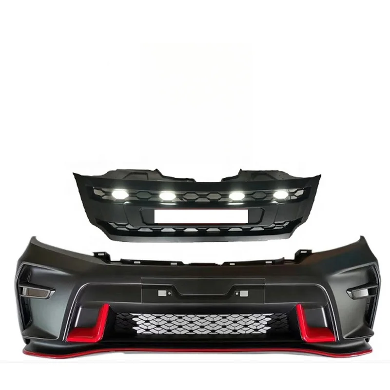 High Quality 4x4 Pickup Protective Body Kit ABS Front Bumper With Exhaust Cut‑Outs Tuning Parts Fit for Navara NP300 2015+