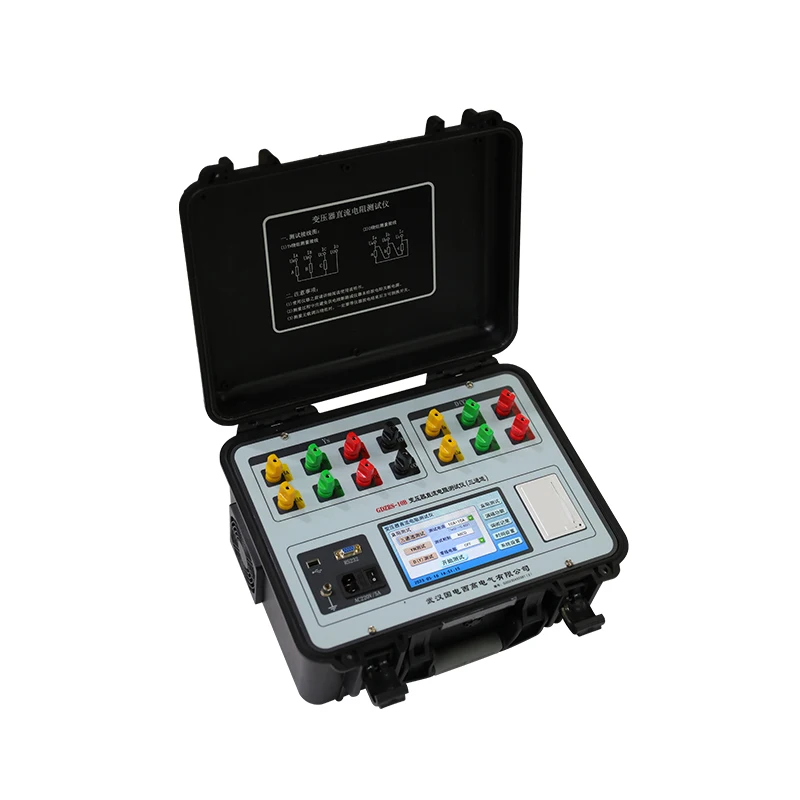 HVHIPOT Digital Only Transformer Winding Resistance Tester 10A Three Phase Test with 7-inch Color Touch Screen