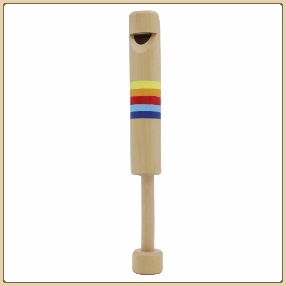 Pull-Out Recorder Wooden Small Whistles Sliding Piccolo Orff Small Instruments Early Music Education For Children Kids Fun Toys