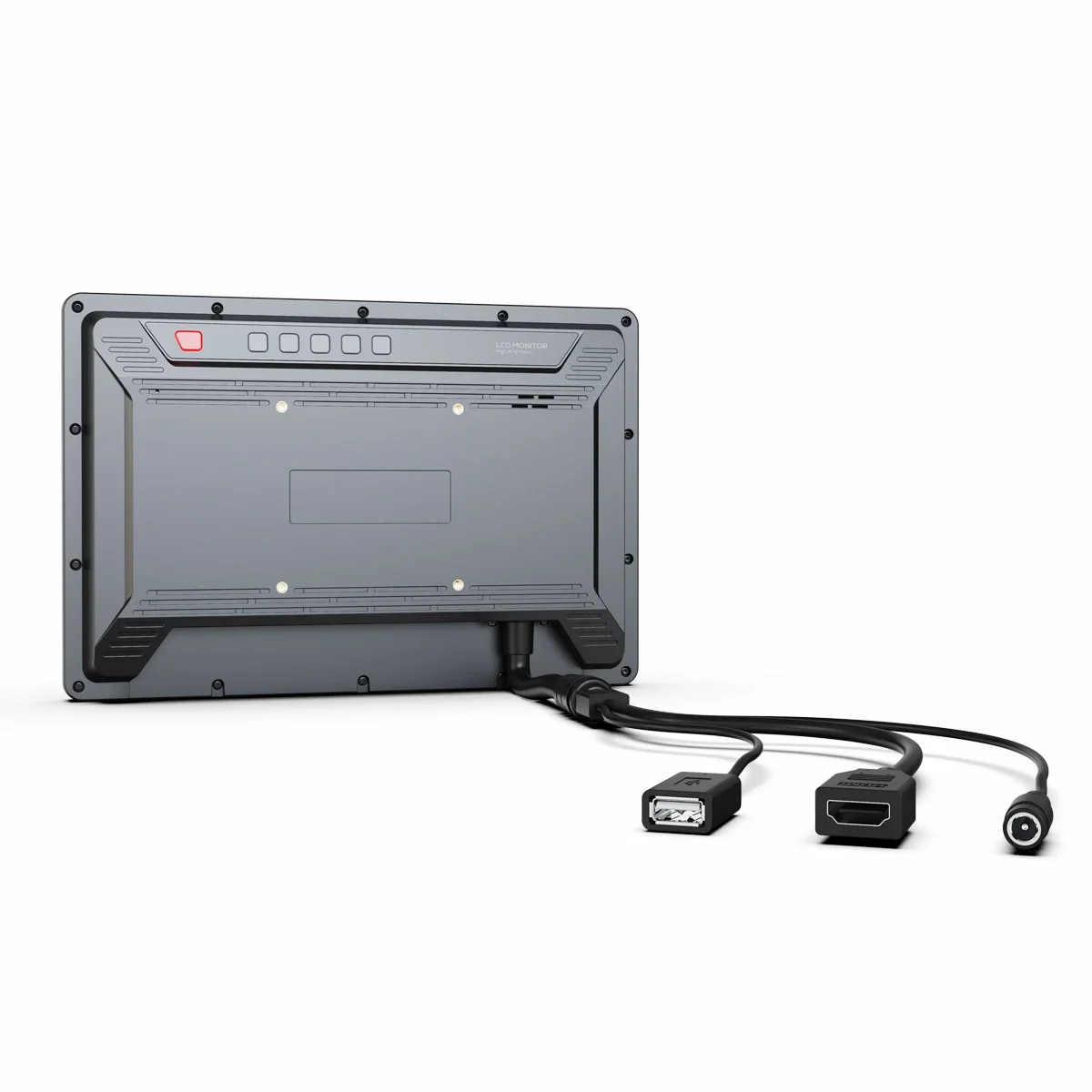 China Industrial Grade 10.1 Inch Touch Screen LCD Monitor FA1019 High Brightness 1500nits Rugged Marine Display USB IP65 Frame