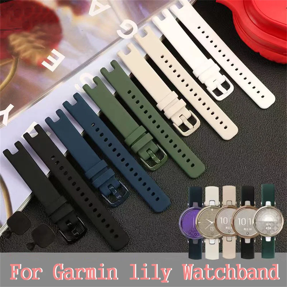 

For Garmin Lily Smart Watch Band Replacement Silicone Wrist Strap for Garmin Lily Women's Fitness Sport Bracelet