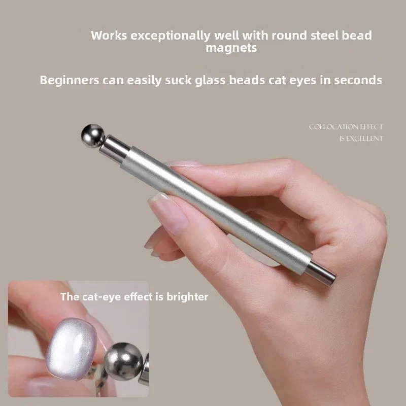 Nail Art Tools Cat's Eye Nail Gel Powerful Magnet Stick Large Magnet Pen Double Head Thickened Multifunctional Magnet Tool
