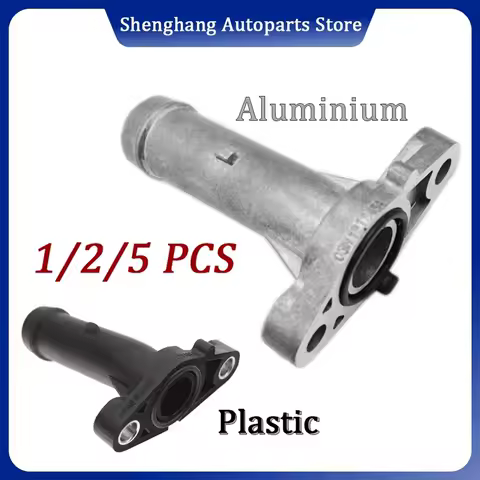 03H121145A Aluminium Plastic Engine Coolant Flange 95510623100 03H121144A For Audi Q7 VW CC Passat Phaeton Touareg Porsche V6