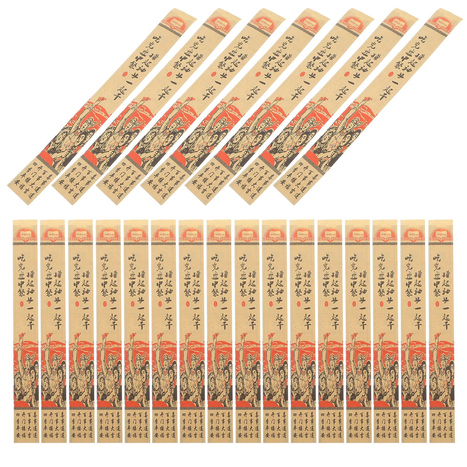 

300 Pcs Chopsticks Set Silverware Wraps Packing Bag Tableware Utensil Holder Pouch