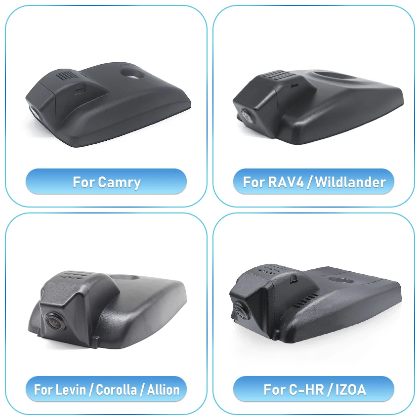 Car Dash Cam 4K 2160P DVR HD Camera For Toyota Camry RAV4 Harrier Levin Corolla Allion CHR IZOA Highlander Kluger Alphard Sienna