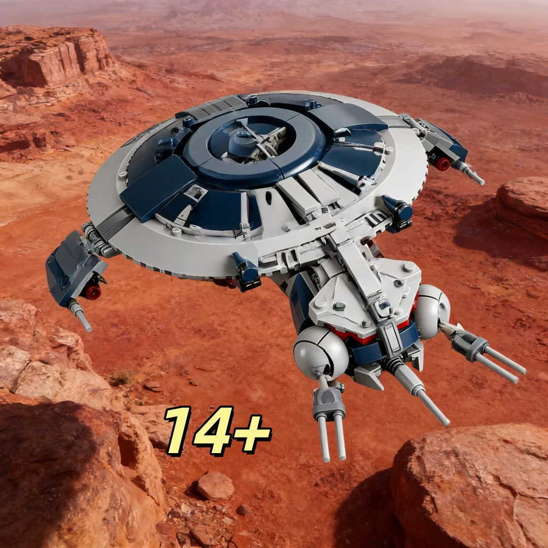 

Новый конструктор STEM: летающая тарелка, космический военный корабль, игрушка для сборки, интерактивная модель-головоломка для родителей и детей