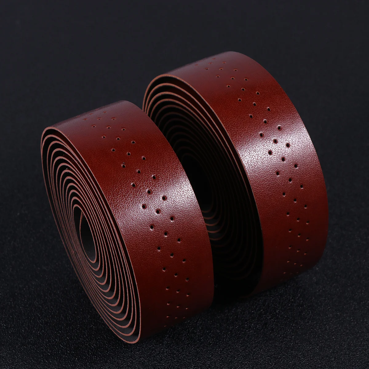 

1 комплект, 1 комплект, амортизирующая лента для руля из искусственной кожи, нескользящие водонепроницаемые ручки для горных дорожных велосипедов, коричневый, легкий вес