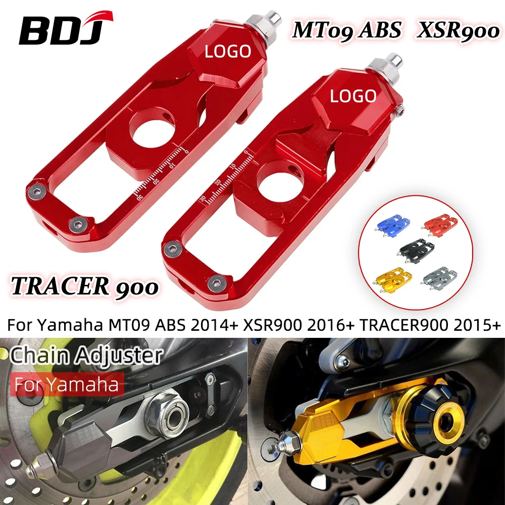 

BDJ MT-09 XSR900 TRACER 900 Motorcycle Chain Adjuster Rear Axle with Spool Tensioners Catena For Yamaha MT09 XSR-900