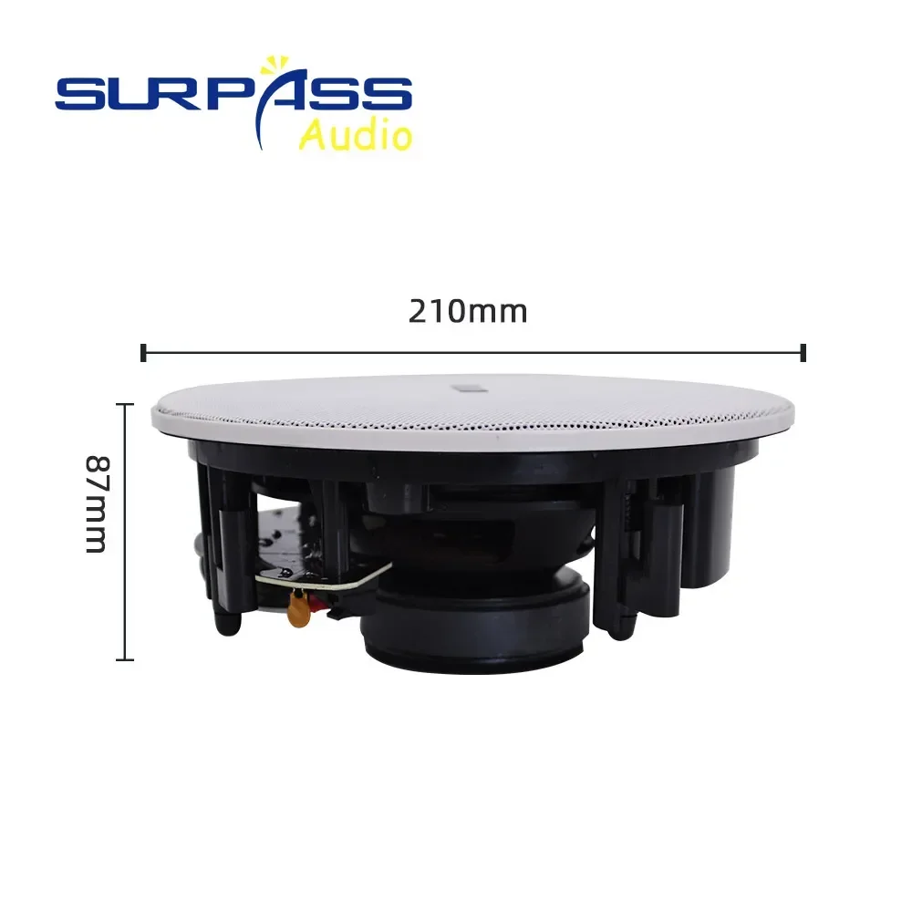 مكبر صوت قوي للسقف المحوري ستيريو هاي فاي، نظام BGM للموسيقى، 8 أوم مناسب لغرفة النوم/غرفة الاجتماعات/المقهى
