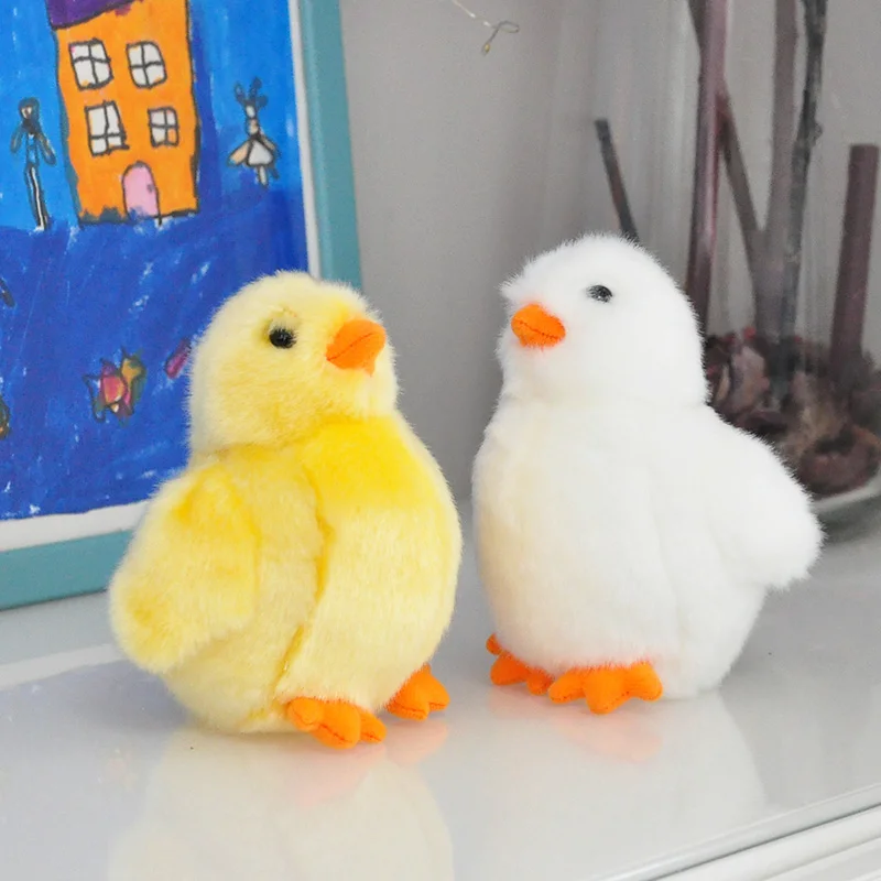 Lifelike duck doll yellow duck plush toy artificial animal plush toy gift 15cm collection toy simulation mole doll